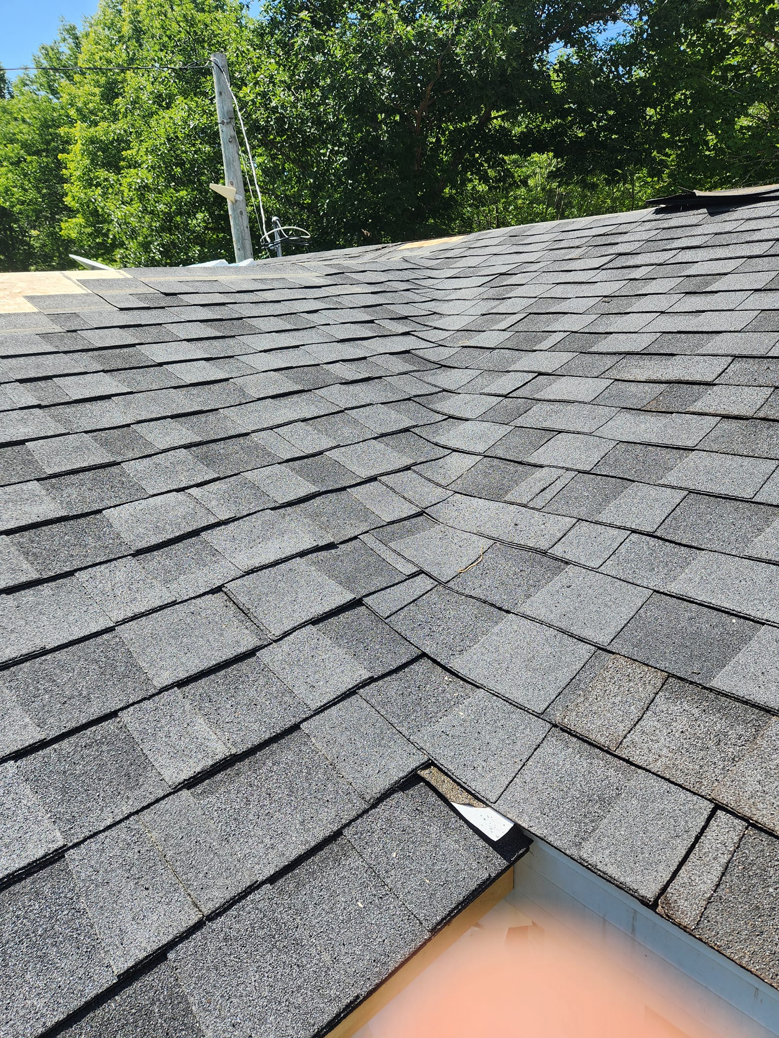 Completed roofing project